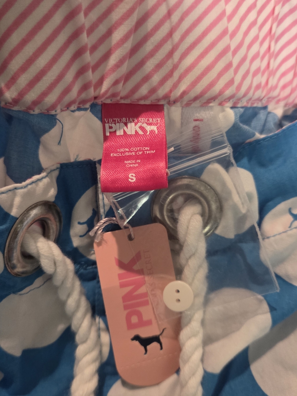 Victoria's Secret Blue and White Polka Dot Kids Pajama Bottoms. - Picture 7 of 14